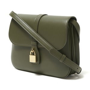 Celine Medium Tabou Leather Shoulder Bag Green